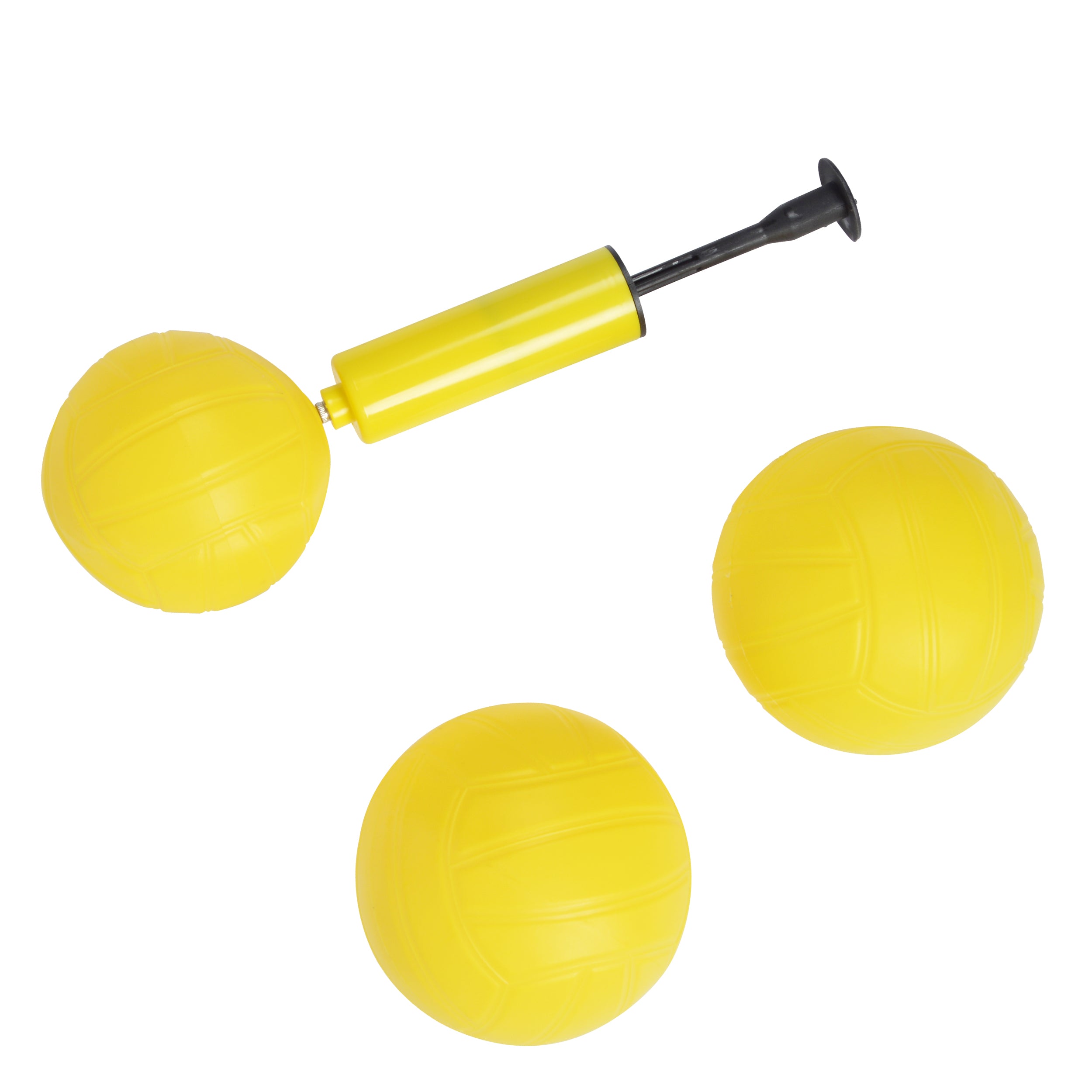 Ocean 5 - Kit de balles de la marque Spiderball - Jeu de balle avec filet - 3 balles et sac de rangement - Jaune