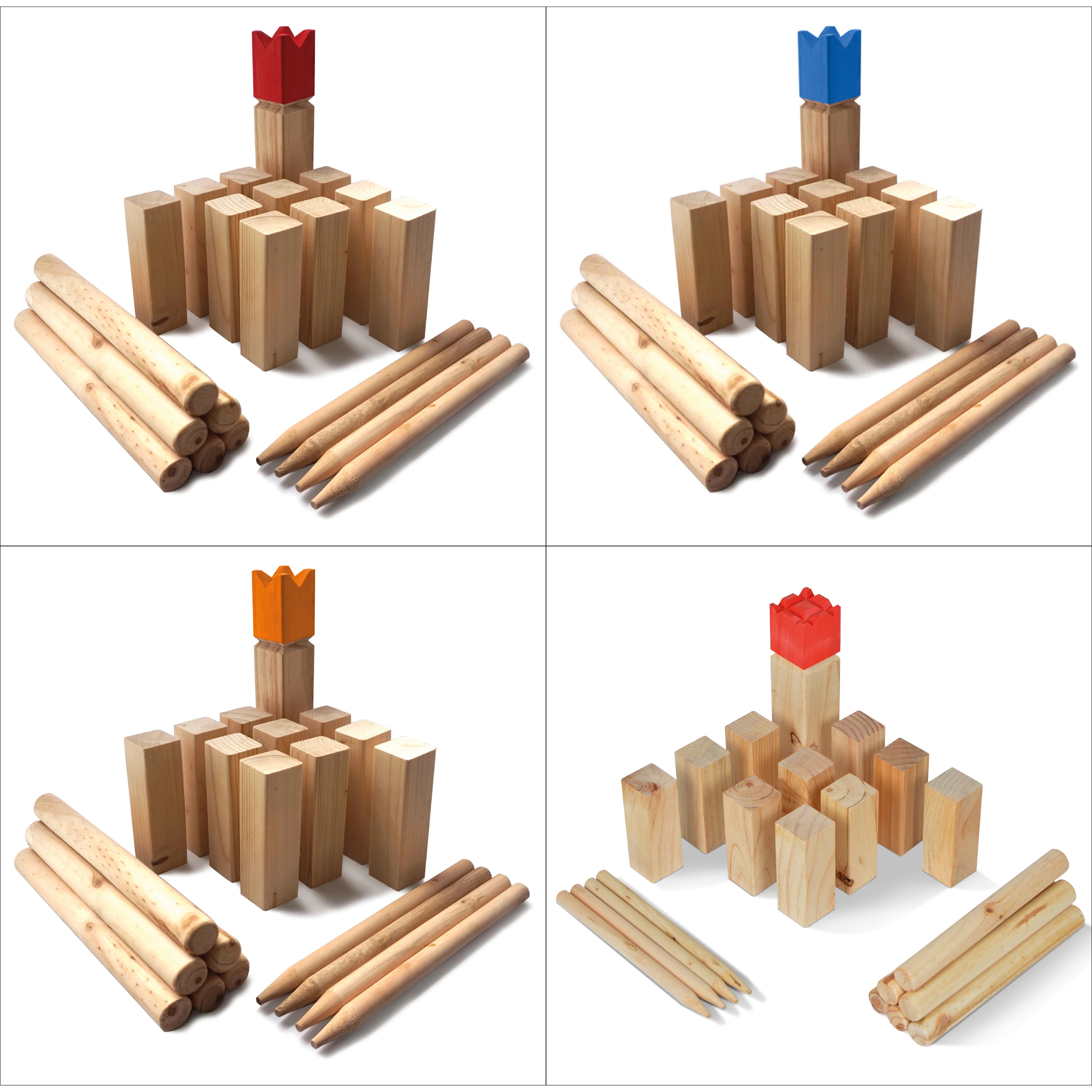 Ocean5 - Kubb - Original Jeu de Société Viking - Jeu en Bois Premium Ocean5 -
