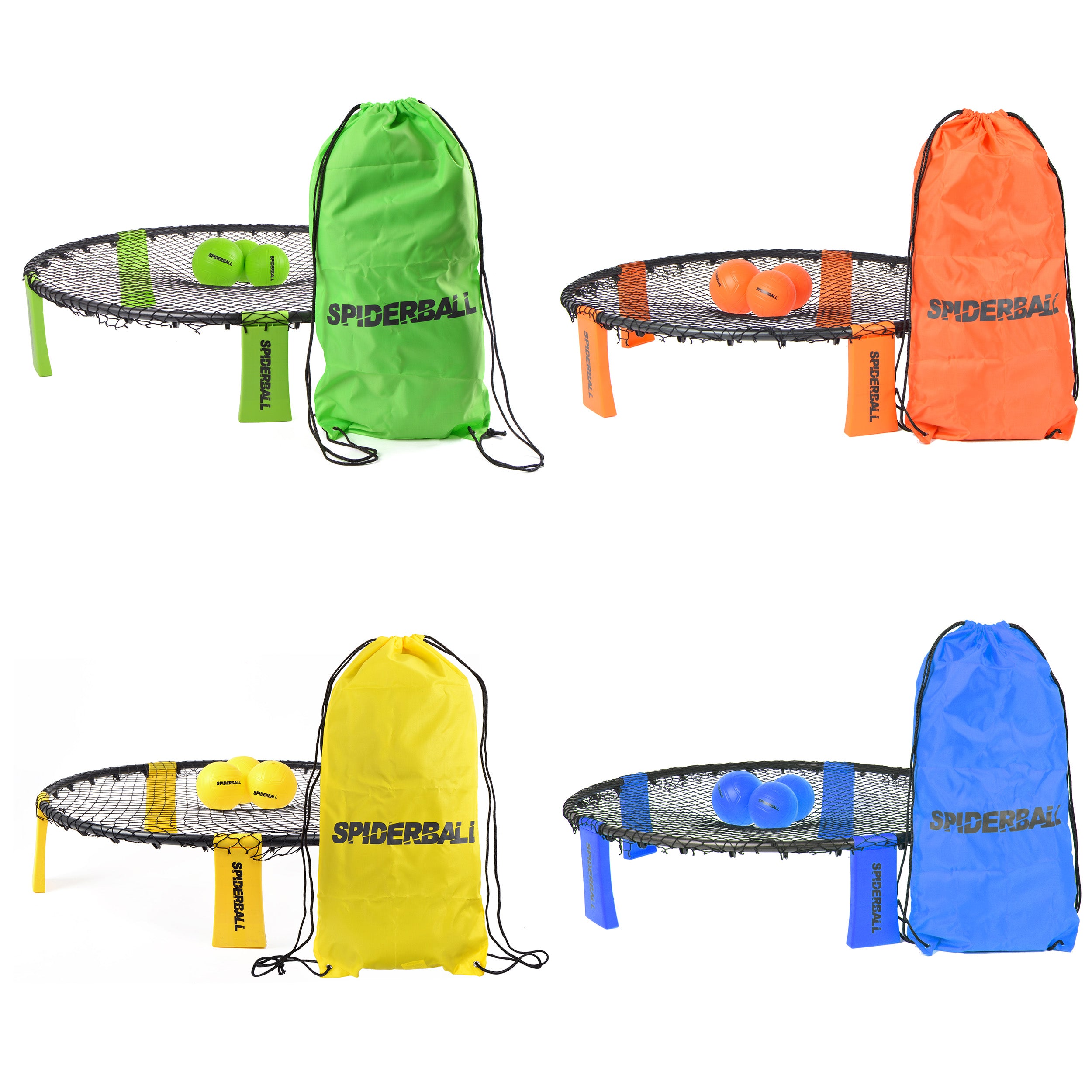 Ocean 5 - Kit de balles de la marque Spiderball - Jeu de balle avec filet - 3 balles et sac de rangement -