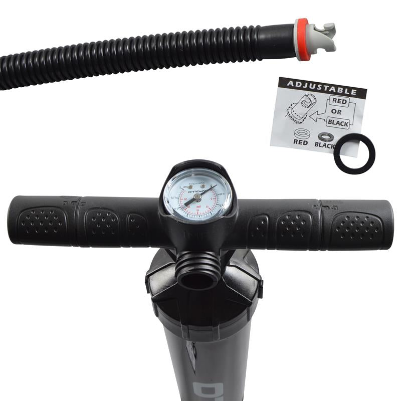 Apollo - Gonfleur paddle à double action - Pompe à air pour paddle gonflable -