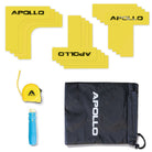 Apollo Funsport France - Apollo Court Marker Set - Kit de marquage de sol tout-en-un pour la précision et la polyvalence -