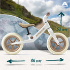 Apollo Funsport France - Draisienne Trailbuddy dès 2 ans – Draisienne enfant 12 pouces - Blanc