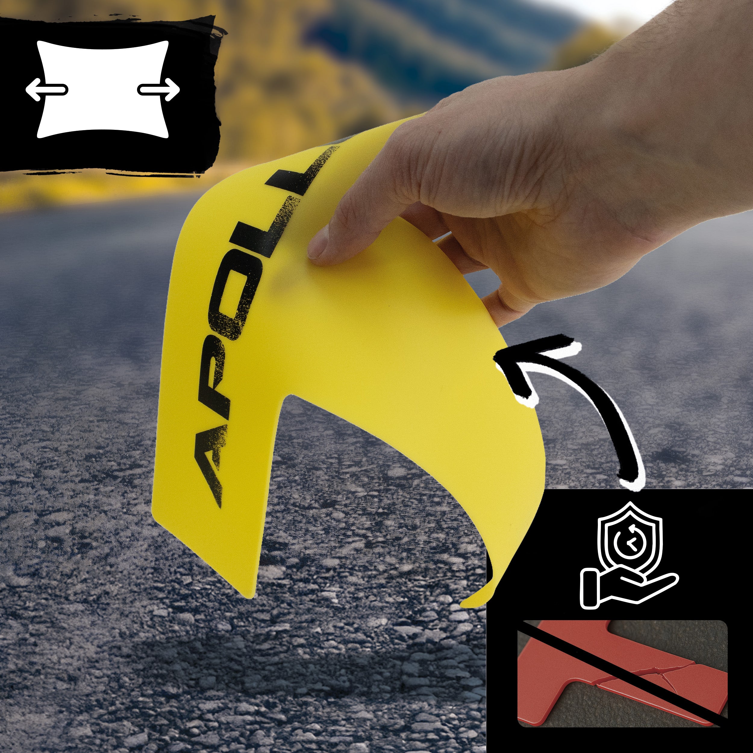 Apollo Funsport France - Apollo Court Marker Set - Kit de marquage de sol tout-en-un pour la précision et la polyvalence -