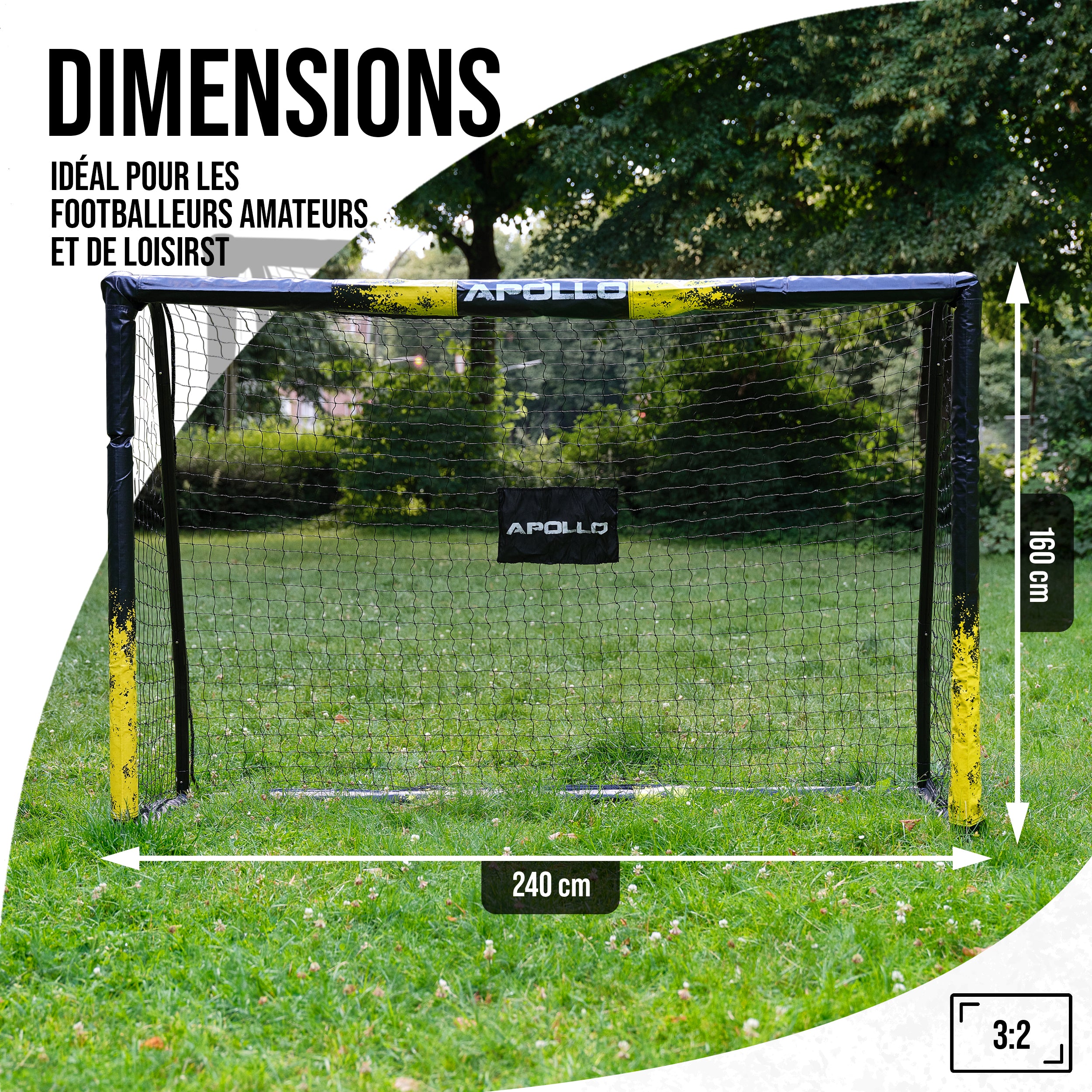 Apollo - But de football Apollo – Goal Master - 180 cm