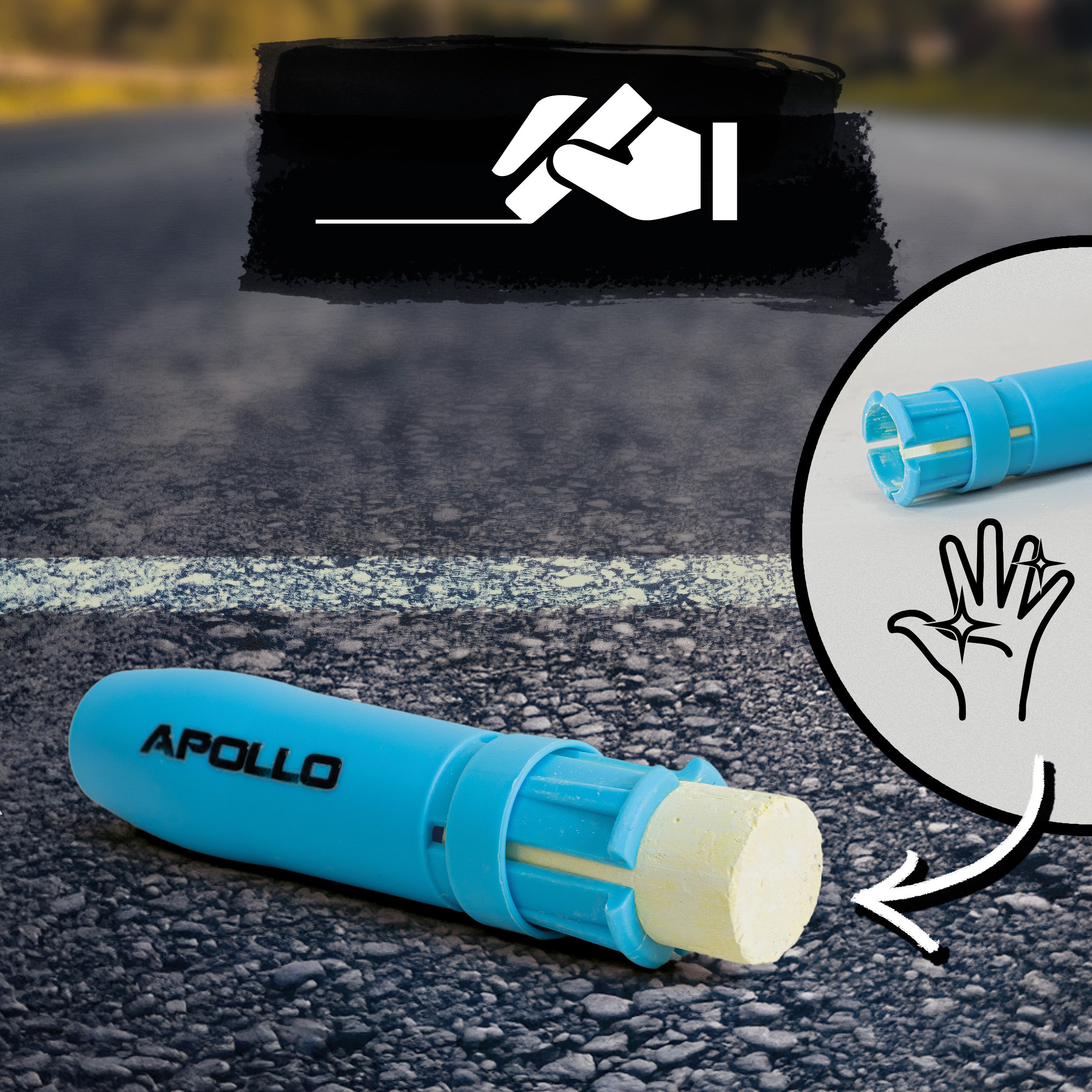 Apollo Funsport France - Apollo Court Marker Set - Kit de marquage de sol tout-en-un pour la précision et la polyvalence -