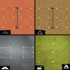 Apollo Funsport France - Apollo Court Marker Set - Kit de marquage de sol tout-en-un pour la précision et la polyvalence -
