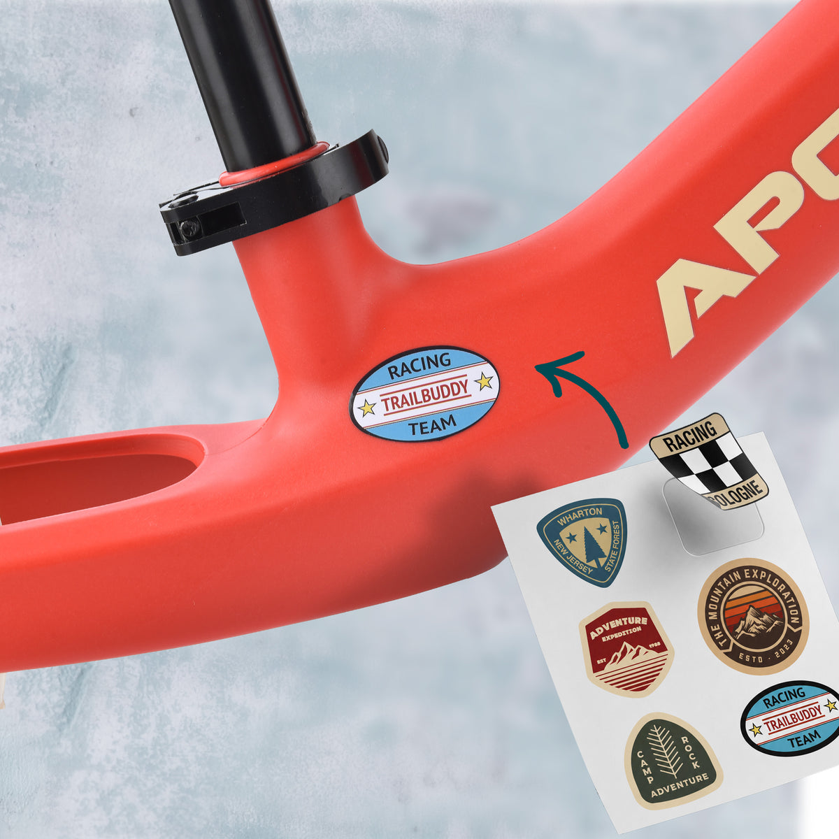 Apollo Funsport France - Draisienne Trailbuddy dès 2 ans – Draisienne enfant 12 pouces - Rouge