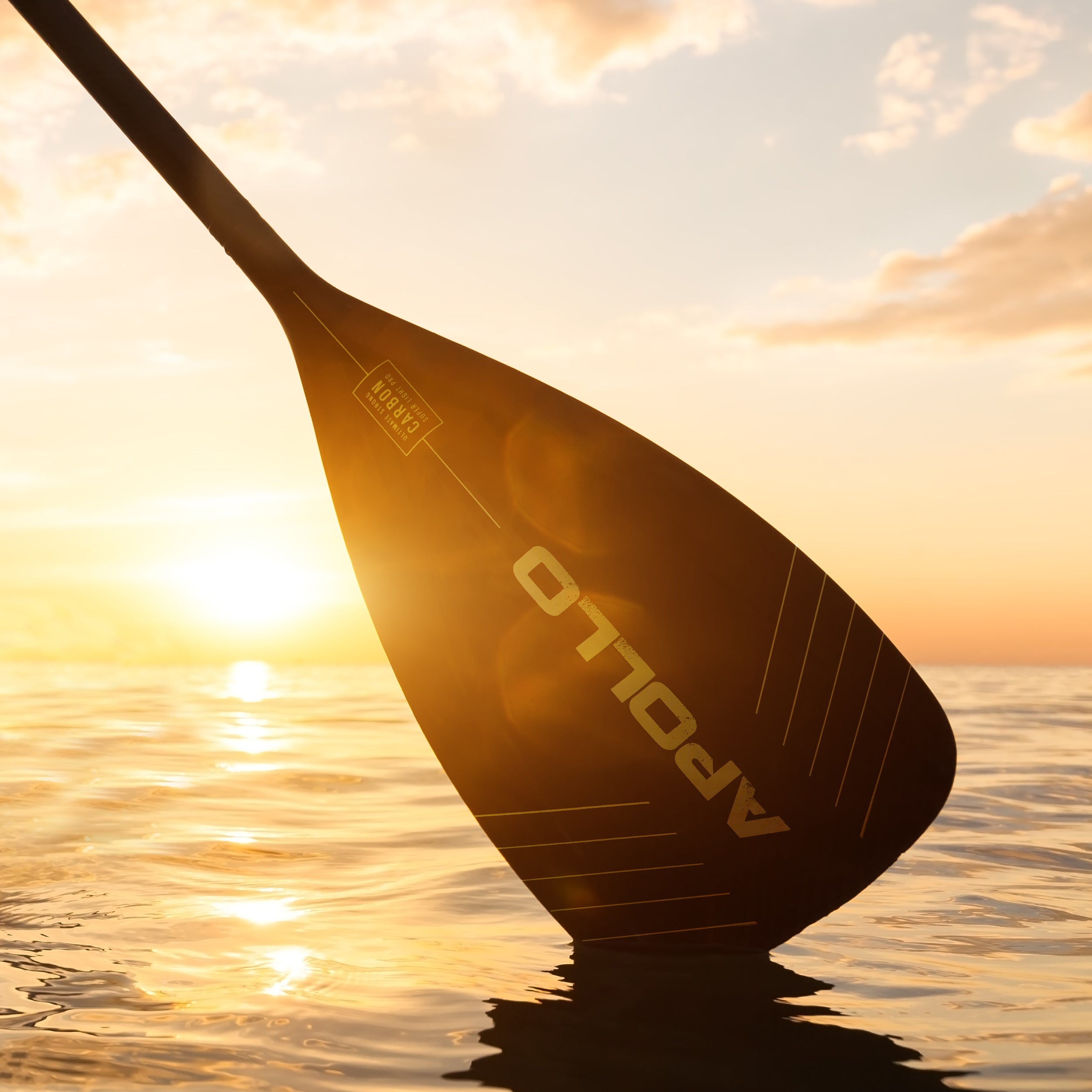 Apollo - Apollo Pagaie SUP – Pagaie en 3 parties en carbone et fibre de verre - Full Carbon Paddel