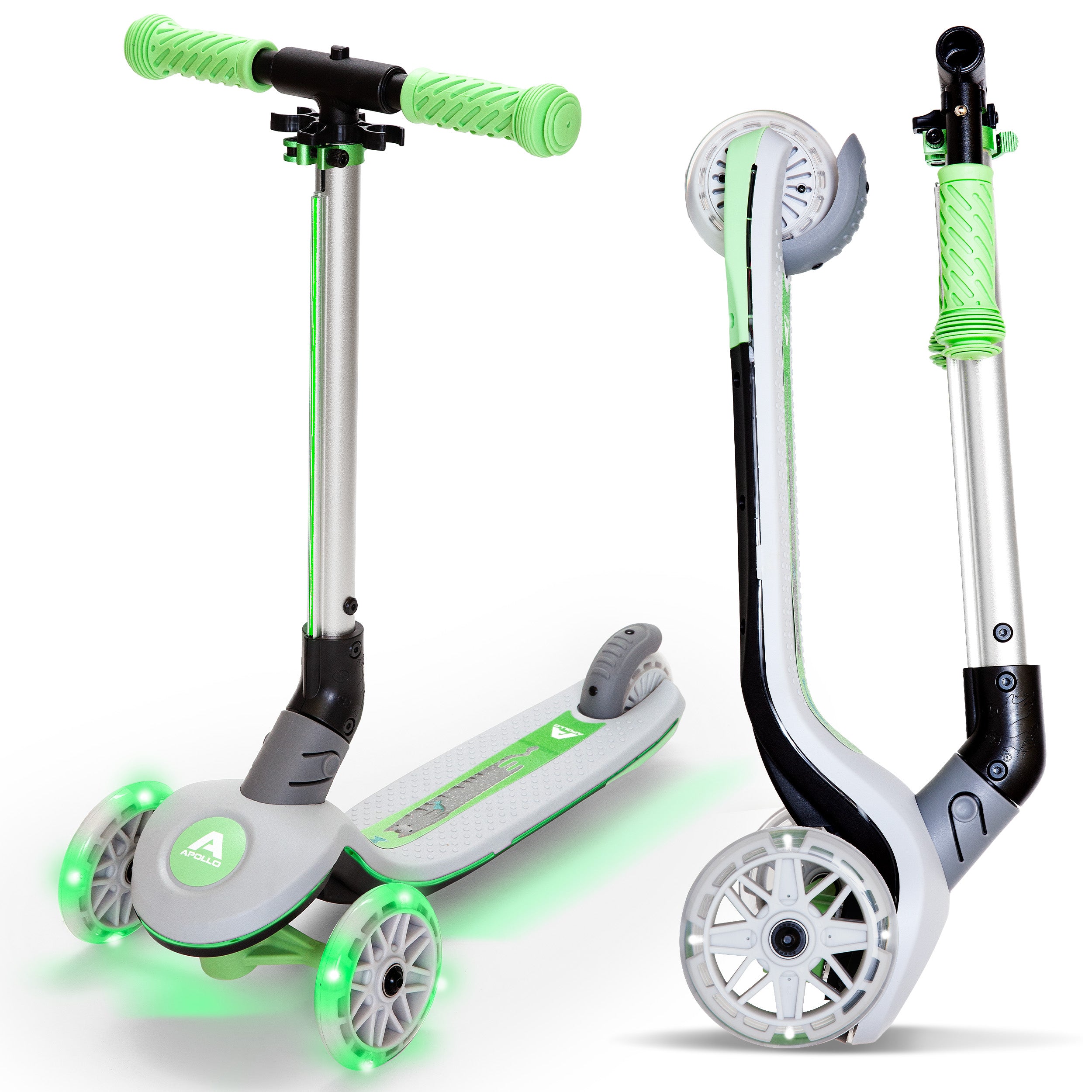 Apollo Funsport France - Trottinette enfant Apollo Whizzie LED, trottinette pliable à trois roues réglable en hauteur pour les enfants à partir de 3 ans - Cat