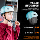 Apollo - Casque réglable pour skate et vélo - Blue Wave