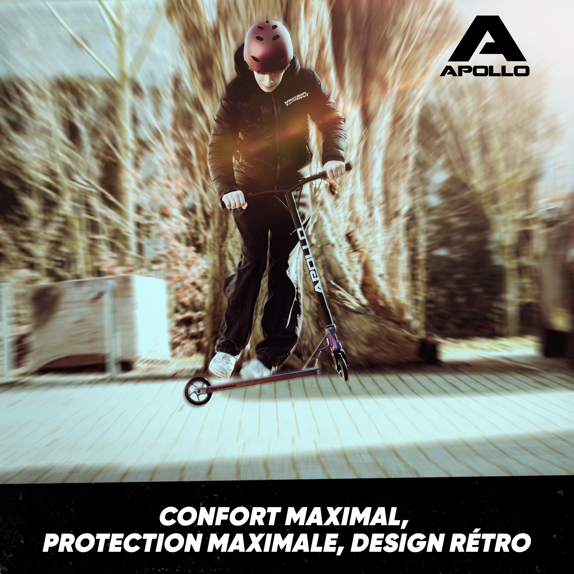 Apollo - Casque réglable pour skate et vélo - Liquid Red