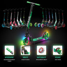 Apollo - Klappbarer City Roller für Kinder "Phantom" höhenverstellbarer Tretroller - Meteor