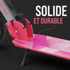 Apollo - Klappbarer City Roller für Kinder "Phantom" höhenverstellbarer Tretroller - Pink Silber