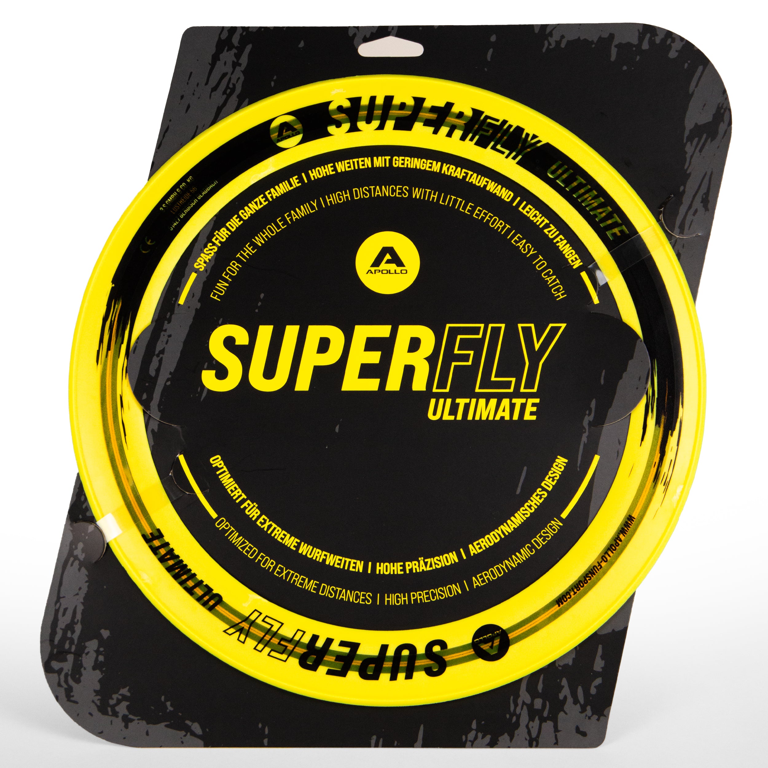 Apollo - Anneau de lancer Apollo Superfly - Disque Volant Professionnel Aérodynamique - Jaune