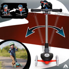 Apollo Funsport France - Trottinette enfant Apollo Whizzie LED, trottinette pliable à trois roues réglable en hauteur pour les enfants à partir de 3 ans - Flamme Noire
