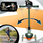 Apollo Funsport France - Trottinette enfant Apollo Whizzie LED, trottinette pliable à trois roues réglable en hauteur pour les enfants à partir de 3 ans - Croco