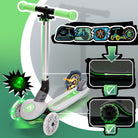 Apollo Funsport France - Trottinette enfant Apollo Whizzie LED, trottinette pliable à trois roues réglable en hauteur pour les enfants à partir de 3 ans - Chat