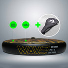 Apollo Funsport France - Raquette de padel Apollo 12K Wave - Orange Yellow