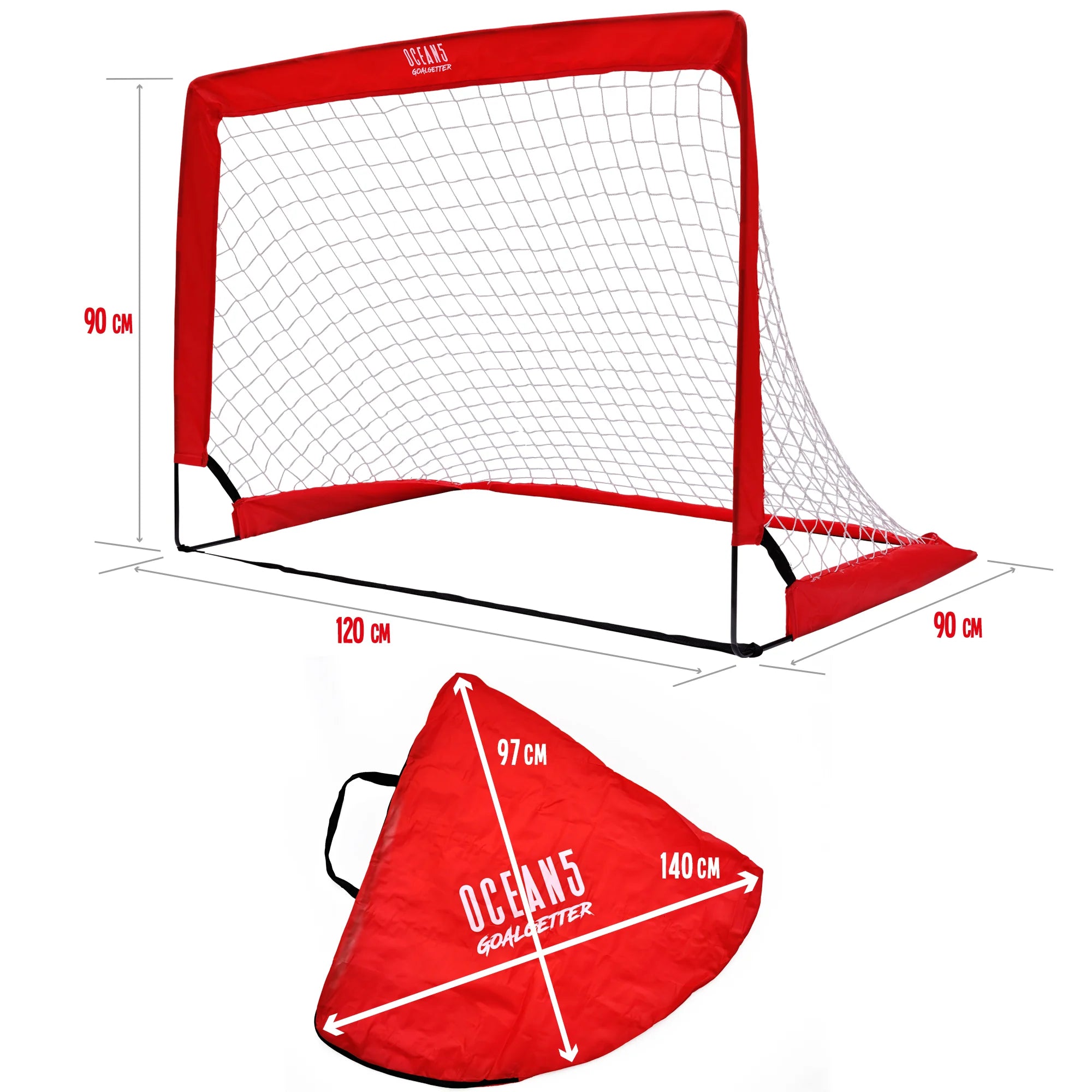 Apollo - Mini-buts « Goalgetter » – Mini-buts pliables en lot de 2 - Goalgetter - Faltbare Minitore (2er Set)