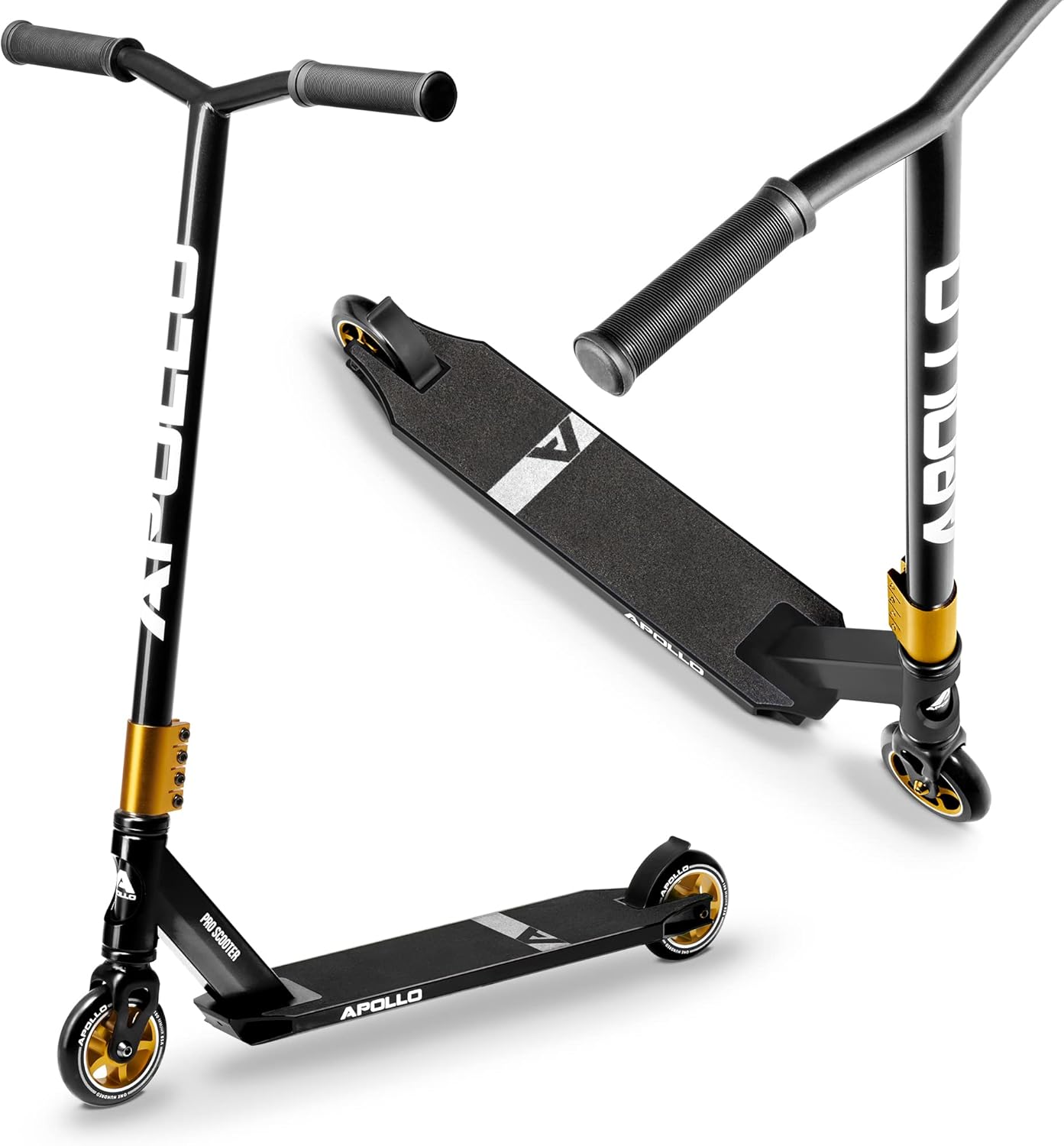 Apollo - Stunt Scooter - Star Pro - HighQuality eloxierter Profi Stunt Scooter - Noir Or