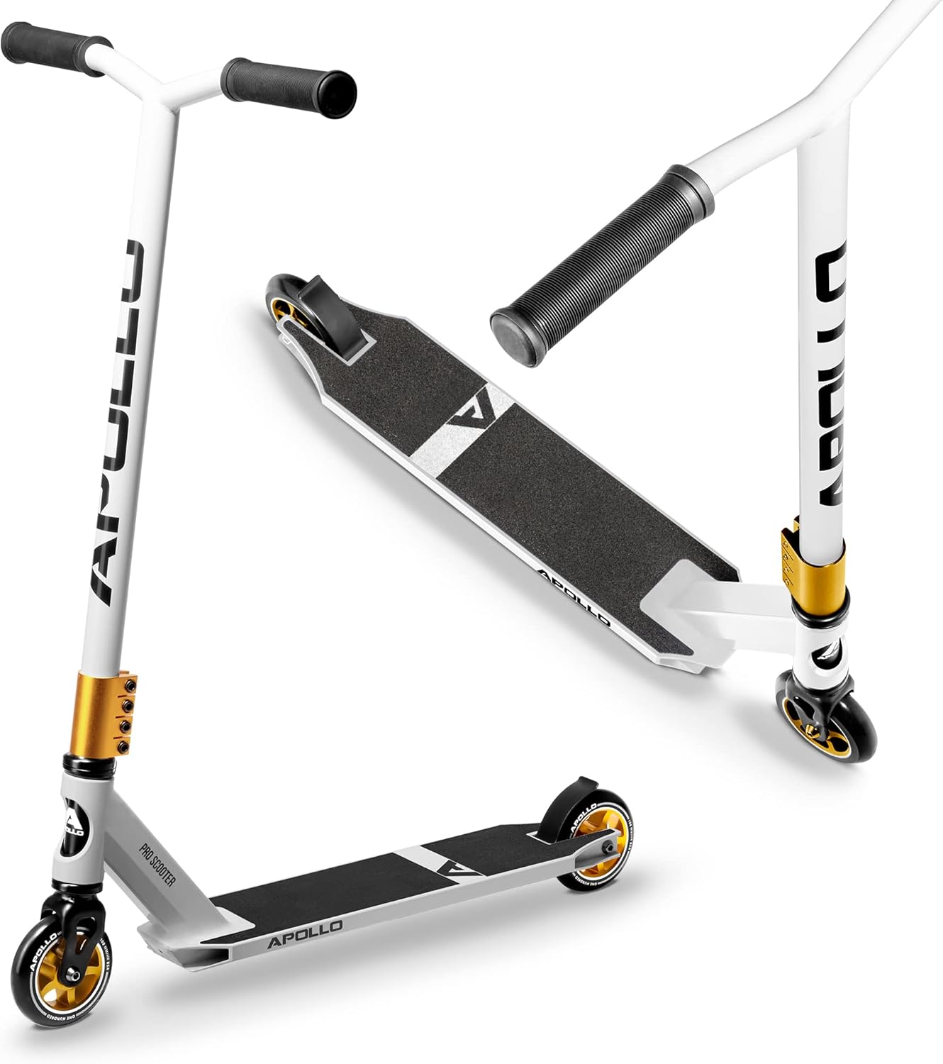 Apollo - Stunt Scooter - Star Pro - HighQuality eloxierter Profi Stunt Scooter - Blanc Or