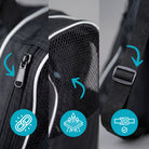 Apollo Funsport France - Sac pratique pour patins à glace et patins à roulettes, élégante housse de transport pour skates et rollers, accessoires inclus -