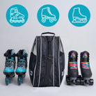 Apollo Funsport France - Sac pratique pour patins à glace et patins à roulettes, élégante housse de transport pour skates et rollers, accessoires inclus -