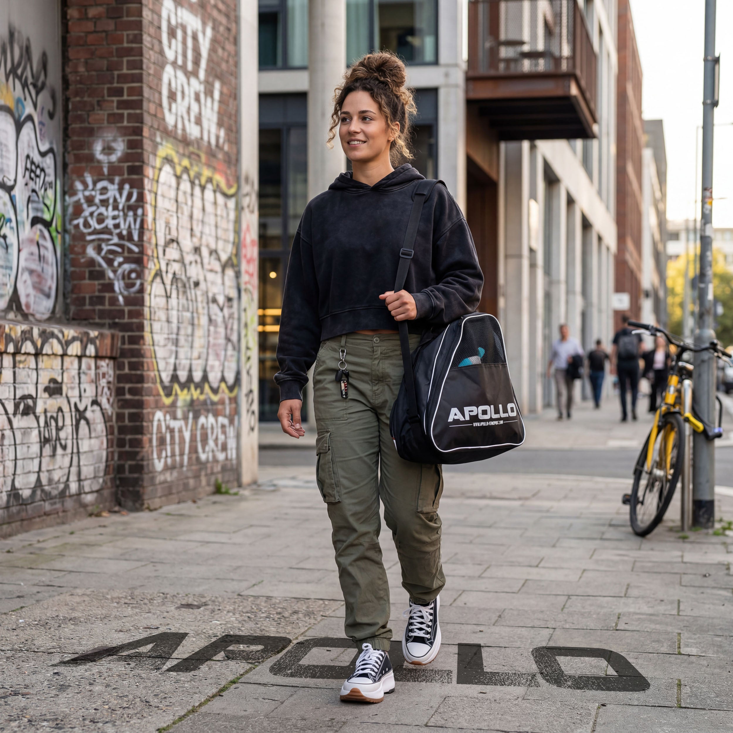 Apollo Funsport France - Sac pratique pour patins à glace et patins à roulettes, élégante housse de transport pour skates et rollers, accessoires inclus -